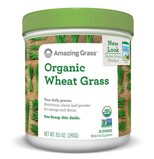 Amazing Grass Organic Wheat Grass Powder, 30 Servings, 8.5-Ounce Container , only $11.39, free shipping