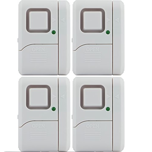 GE 45174 Magnetic Indoor Window Alarms, 4 Pack, Only $14.99