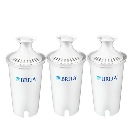 Brita Replacement Water Filter for Pitchers, 3 Count only $11.64