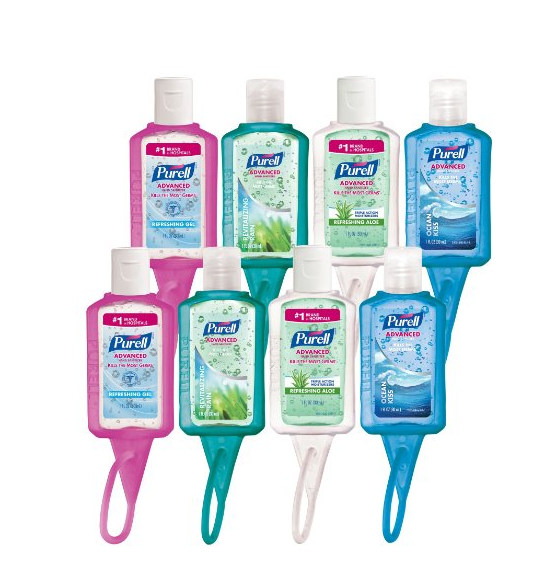 PURELL Advanced Instant Hand Sanitizer - Travel Sized Jelly Wrap Portable Sanitizer Bottles, Scented - (1 oz, Pack of 8) only $11.99