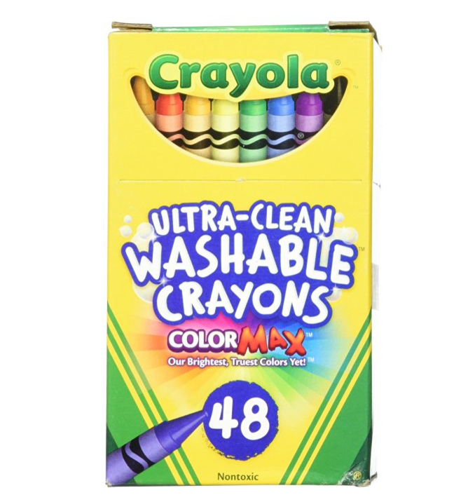 Crayola 繪兒樂 可水洗48色蠟筆, 現僅售$4.77