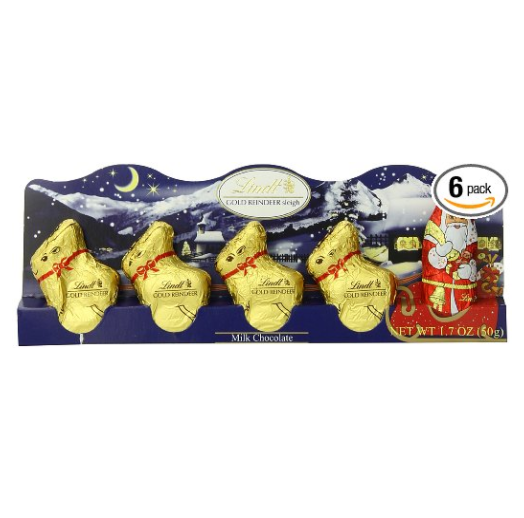 Lindt 瑞士蓮牛奶巧克力聖誕禮盒 6盒, 現僅售$6.60