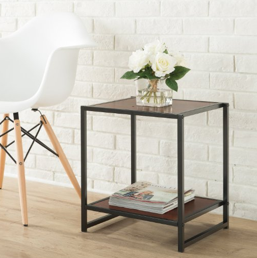 Zinus Modern Studio Collection 15 Inch Square Side Table / End Table / Coffee Table only $17.93