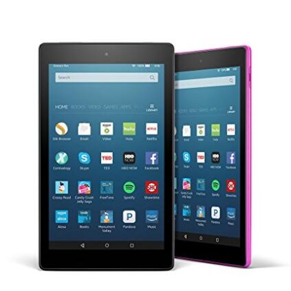 All-New Fire HD 8 Variety Pack, 32GB - Includes Special Offers (Black/Blue)  $199.98