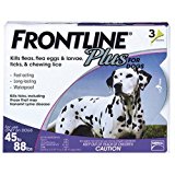 Merial Frontline Plus Flea and Tick Control for 45 to 88-Pound Dogs and Puppies, 3-Doses $25.49 FREE Shipping on orders over $49
