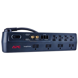 APC 8-Outlet Surge Protector 2525 Joules with Telephone, DSL and Coaxial Protection, SurgeArrest (P8VT3) $12.99