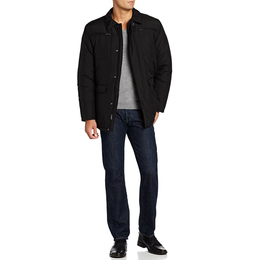 Haggar Men's Nylon Zip Jacket With Front Pockets only $23.17