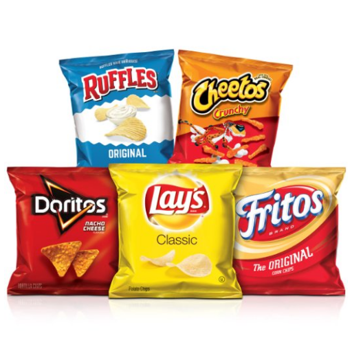 Frito Lay 综合口味薯片, 44包, 现点击coupon后仅售$17.48,免运费！