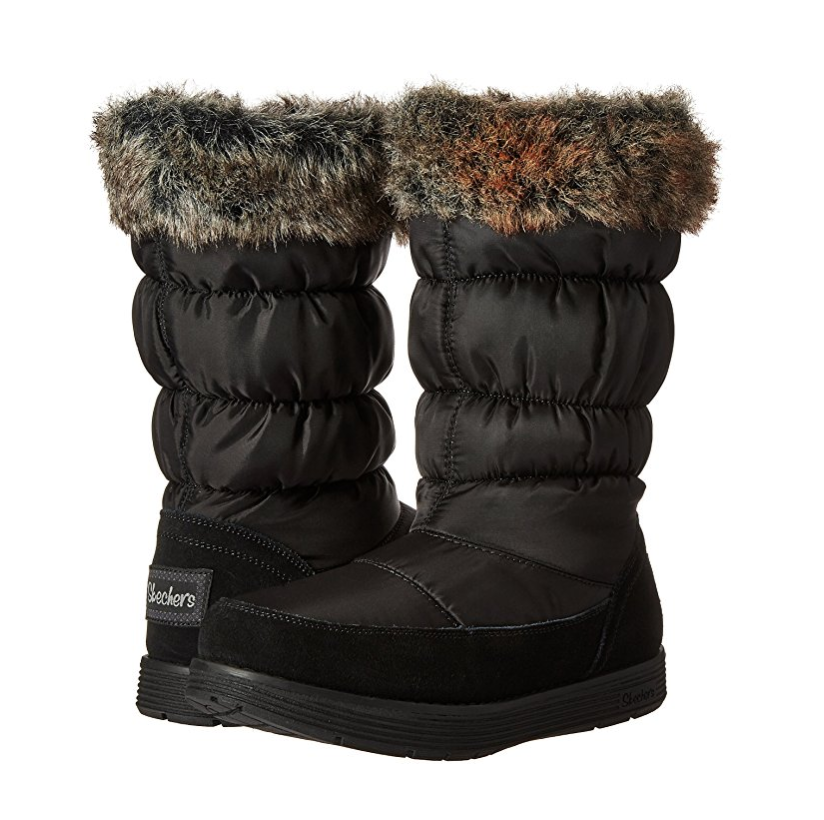 斯凯奇 Skechers Adorbs-Nylon Quilted 女士雪地靴, 现仅售$22.67