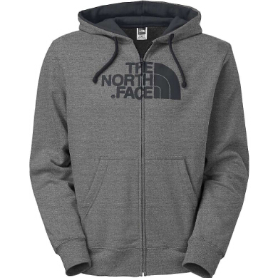 The North Face 男款全拉链连帽衫 2色可选  特价仅售$24.49