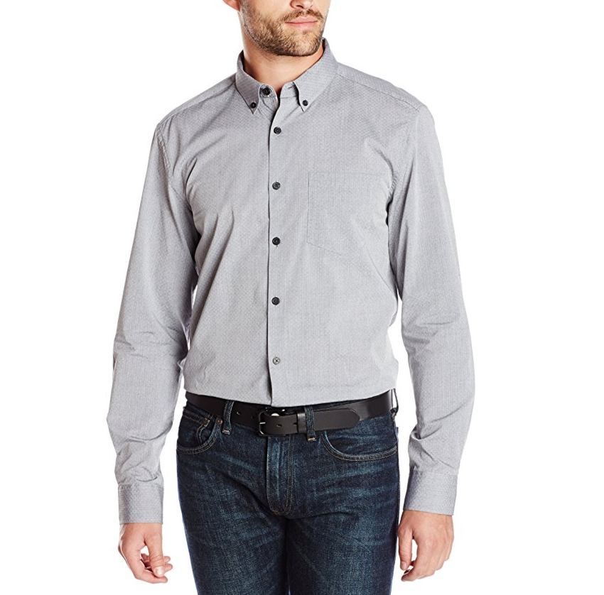 Kenneth Cole Men's Long Sleeve Dobby Shirt only $6.76