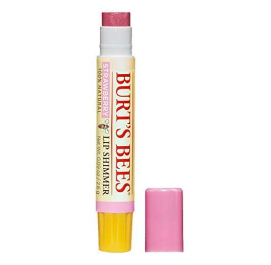 Burt's Bees 100% Natural Moisturizing Lip Shimmer, Strawberry, 1 Tube only $3.20
