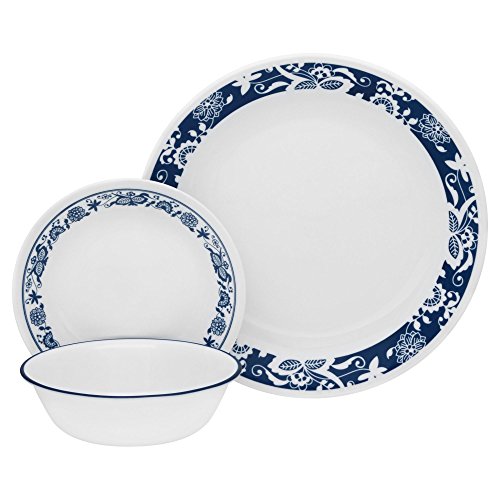 Corelle Livingware 16-Piece Dinnerware Set, True Blue, Service for 4, Only $24.70
