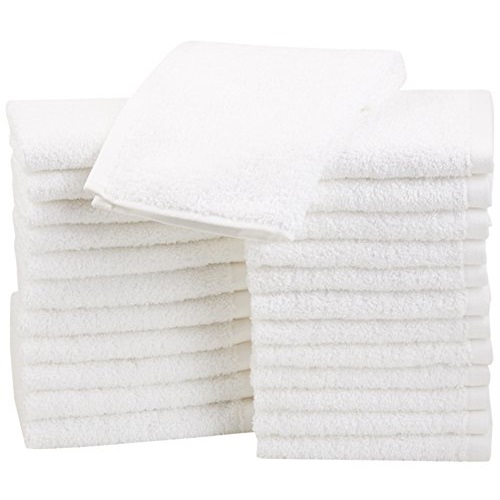 史低價！AmazonBasics 全棉 洗臉巾，24條，原價$13.99，現僅售$9.99