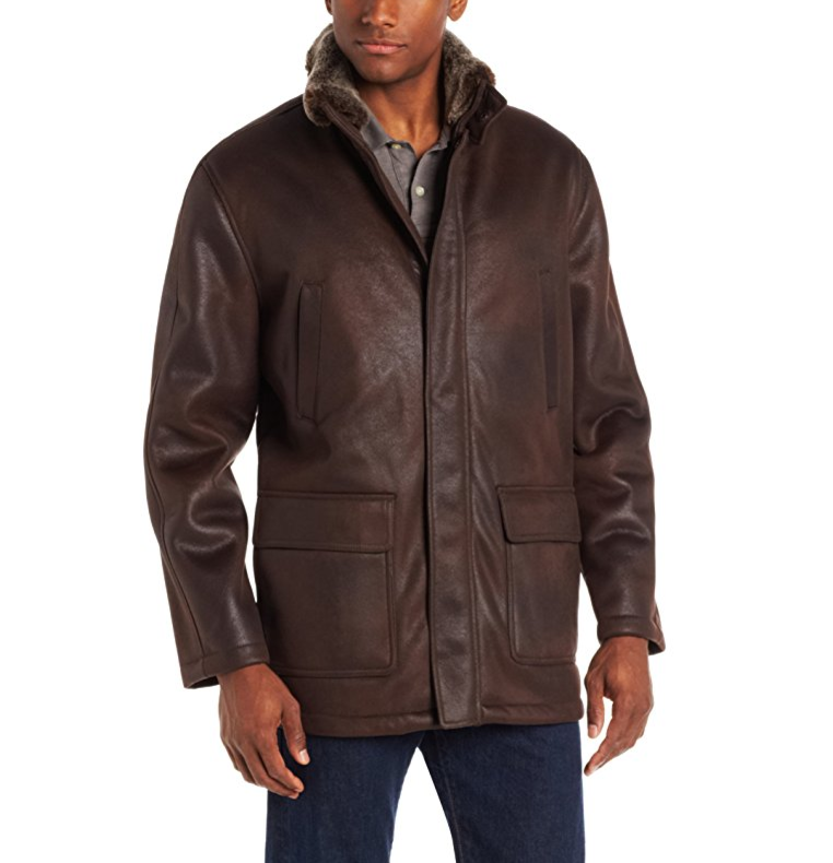 London Fog Men's Brimley Faux-Shearling Jacket only $28.22