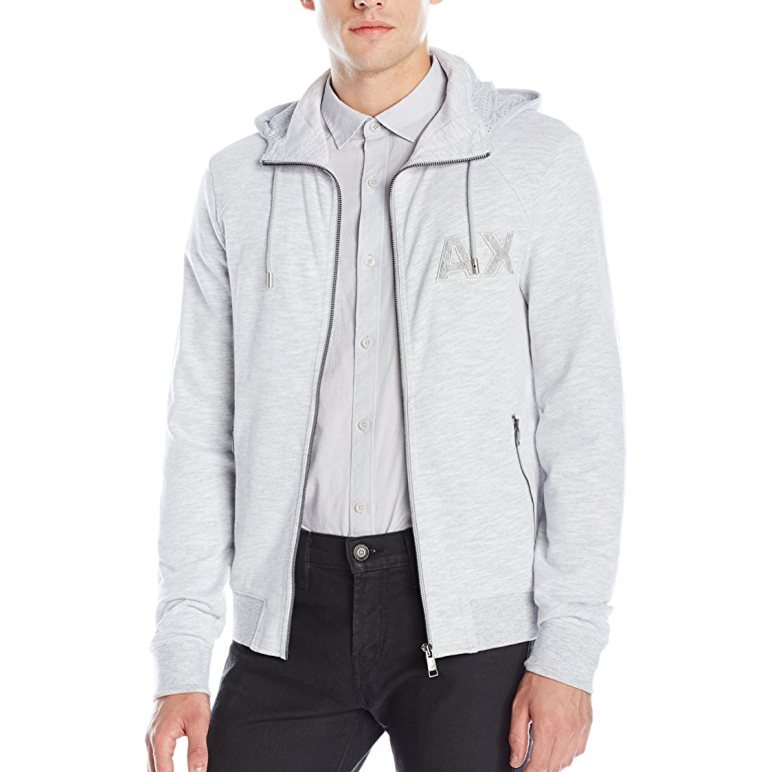 A|X Armani Exchange Men's Logo Full Zip Hoodie Sweatshirt only $40.25