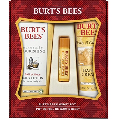 史低价！Burt's Bees 小蜜蜂天然护唇护肤节日礼品套装，原价$14.99，现仅售$7.47