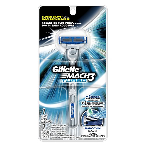 Gillette 吉列男士 Mach3 Turbo系列剃鬚刀 + 1個刀片，現點擊coupon后僅售$5.29