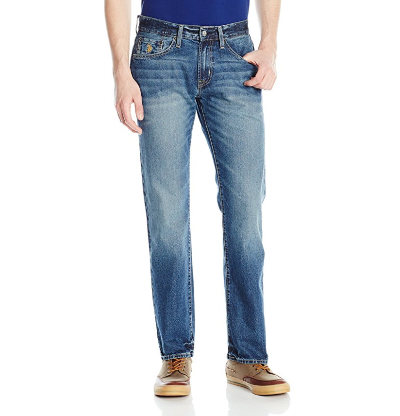 U.S. Polo Assn. Men's Slim Straight 5 Pocket Denim Jean In Medium Wash only $14.52