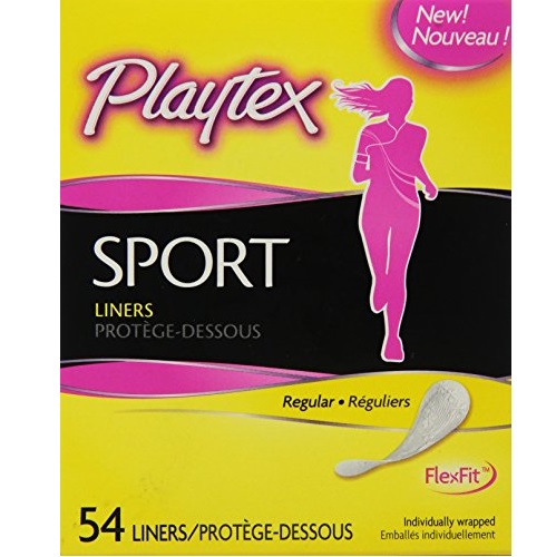 史低價！Playtex 運動型衛生護墊 54片，原價$3.97，現僅售$2.57，免運費