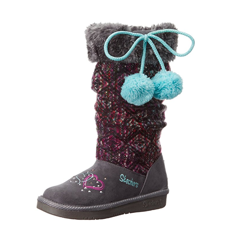 斯凯奇 Skechers Twinkle Toes Glamslam 女童款保暖长靴, 现仅售$12.46