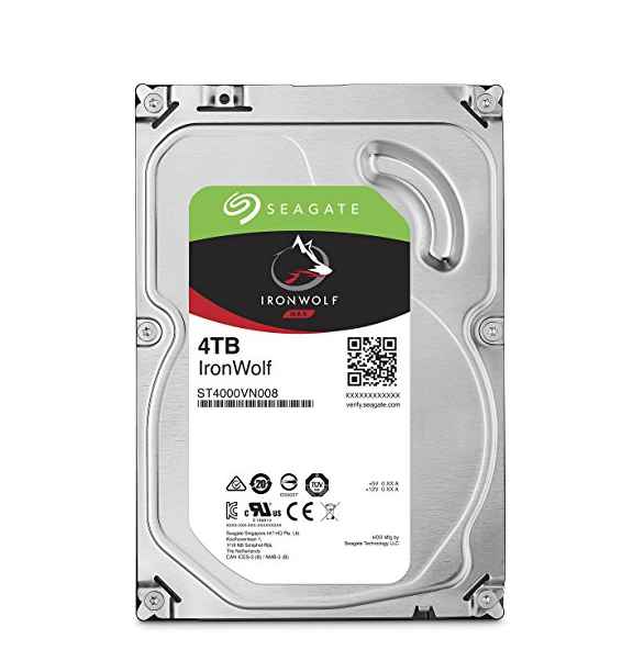Seagate 4TB IronWolf NAS SATA 6Gb/s NCQ 64MB Cache 3.5-Inch Internal Hard Drive (ST4000VN008) only $119.99