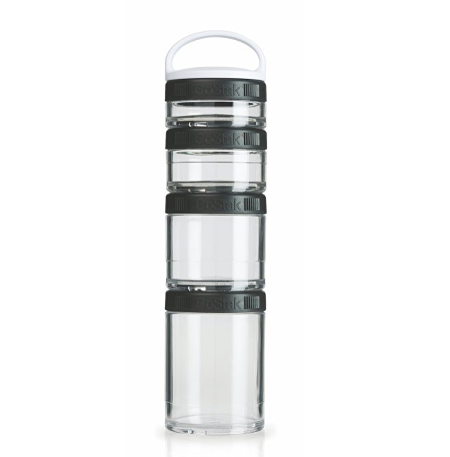 史低价！美国 BlenderBottle GoStak Twist n' Lock Storage Jars 可折叠储藏罐， 现仅售$7.53