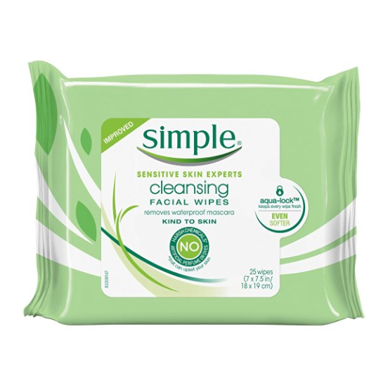 Simple Cleansing Wipes, 25 wipes, 4 Count  only $10.91
