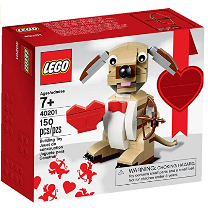 情人節好禮！ LEGO 樂高情人節丘比特小狗積木玩具 150片  特價僅售$9.99