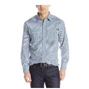 Dickies Men's Long-Sleeve Plaid Shirt with Inverted Pockets $5.82