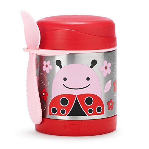 Skip Hop Baby Zoo Little Kid and Toddler Insulated Food Jar and Spork Set, Multi, Livie Ladybug, Only $11.08