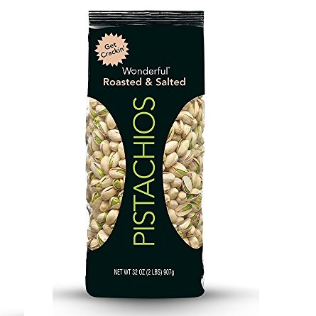 Wonderful Pistachios, Roasted and Salted, 32-oz Bag, Only $10.07