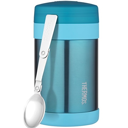 Thermos Food Jar with Folding Spoon, 16 oz, Blue, TS3015TL4, Only $19.48