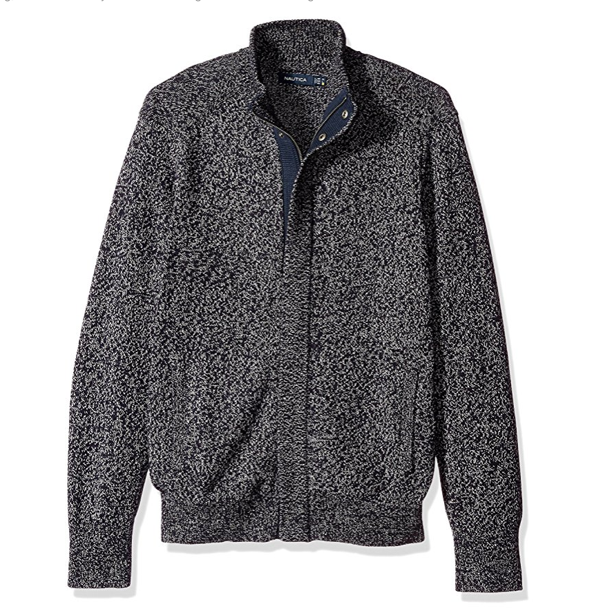 Nautica Men's Concealed-Zip Sweater only $44.63