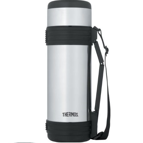 Thermos 34 Ounce Vacuum Insulated Stainless Steel Beverage Bottle with Folding Handle, Only $30.41