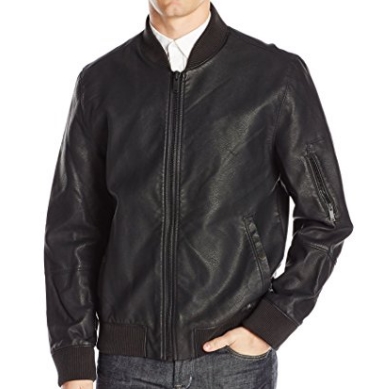 Calvin Klein Jeans Men's Faux Leather Aviator Jacket $32.70 FREE Shipping on orders over $49