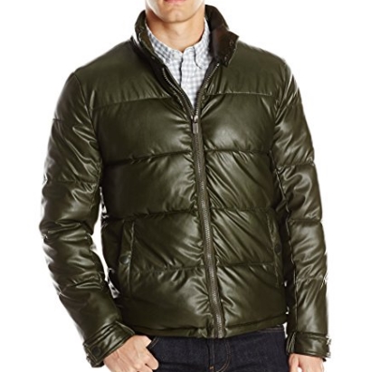 Kenneth Cole New York Men's Quilted Faux Leather Bomber $26.75 FREE Shipping on orders over $49