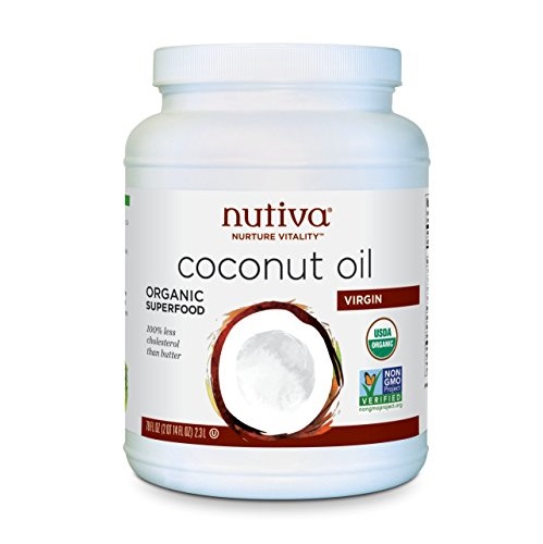 好價！Nutiva純天然有機特級初榨椰子油，78盎司，現僅售$18.99，免運費