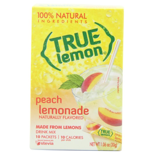True Citrus 檸檬汁飲料粉 水蜜桃味 10入, 現僅售$1.57,免運費！