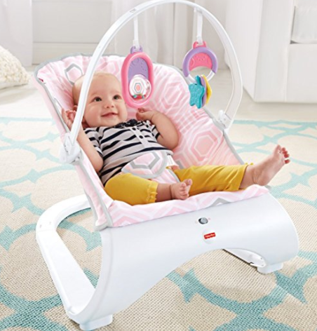 Fisher-Price Comfort Curve Bouncer, Pink only $19.59