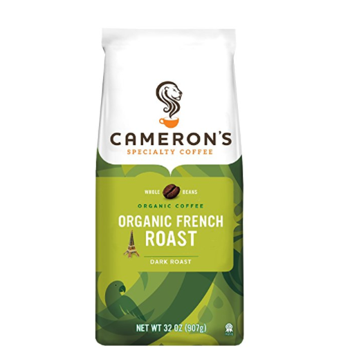 Cameron's 有机然咖啡豆 French Roast 32 Ounce，现仅售$10.43,免运费！