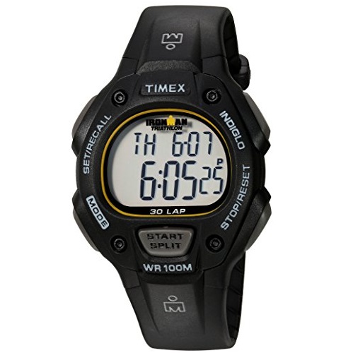 Timex Men's Ironman Classic 30-Lap Black/Yellow Resin Strap Watch, Only $27.13, You Save $25.82(49%)