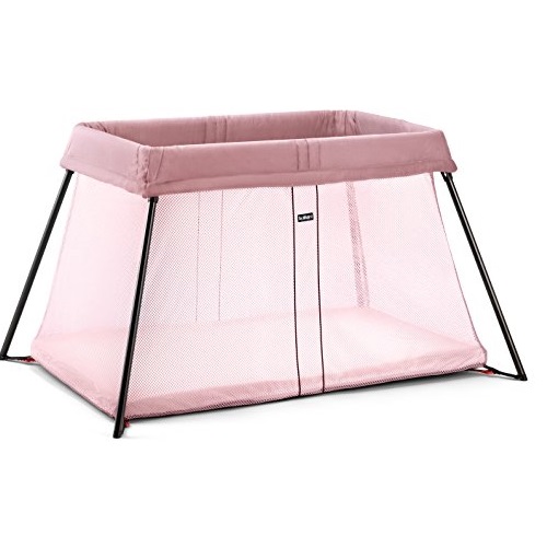 BABYBJORN Travel Crib Light - Pink, Only $167.96, You Save $131.99(44%)