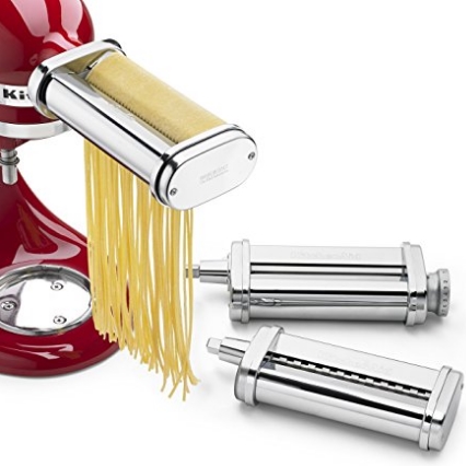 KitchenAid KSMPRA 3 Piece Pasta Roller & Cutter Attachment Set, Silver $122.99 FREE Shipping