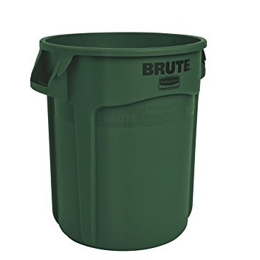 Rubbermaid Commercial FG262000DGRN BRUTE Heavy-Duty Round Waste/Utility Container, 20-gallon, Green, Only $10.99, You Save $25.01(69%)