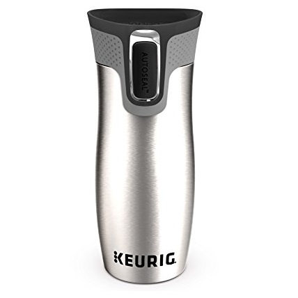 史低价！Keurig不锈钢旅行保温杯，14 oz，原价$24.99，现仅售$19.99