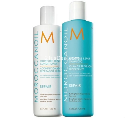 Moroccanoil Moisture Repair Shampoo & Conditioner Combo Set (8.5 oz each, 250 ml) , only $35.99, free shipping
