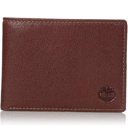 Timberland Men's Genuine Leather Rfid Blocking Passcase Security Wallet $13.31