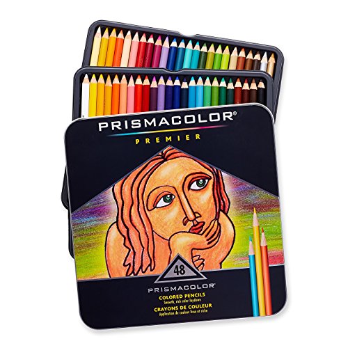 Prismacolor Premier 高品质48色彩色铅笔，原价$75.99，现仅售$21.60