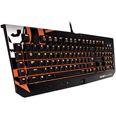 Razer黑寡妇RGB幻彩背光游戏机械键盘黑色行动3特别版，原价$179.99，现仅售$84.95，免运费